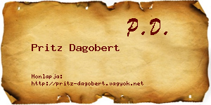 Pritz Dagobert névjegykártya